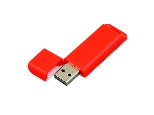 USB 2.0- флешка на 32 Гб с оригинальным двухцветным корпусом фото 2
