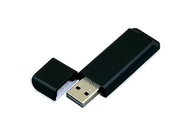 USB 2.0- флешка на 64 Гб с оригинальным двухцветным корпусом фото 2