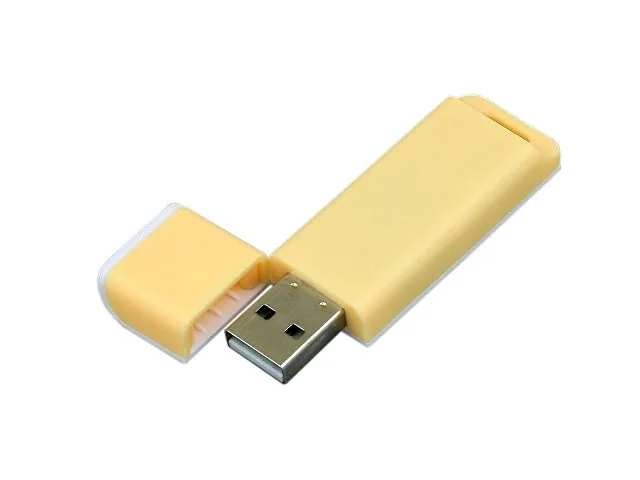 USB 2.0- флешка на 64 Гб с оригинальным двухцветным корпусом фото 2