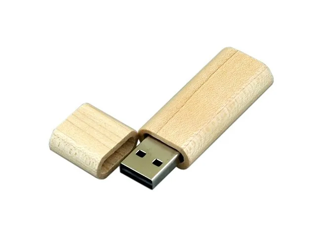 USB 2.0- флешка на 64 Гб эргономичной прямоугольной формы с округленными краями фото 2