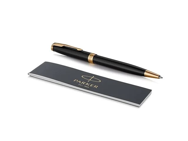 Ручка шариковая Parker «Sonnet Core Black Lacquer GT» фото 3