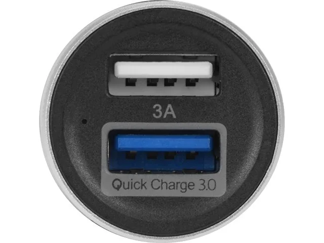 Адаптер автомобильный USB с функцией быстрой зарядки QC 3.0 «TraffIQ» фото 3