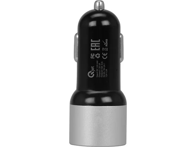 Адаптер автомобильный USB с функцией быстрой зарядки QC 3.0 «TraffIQ» фото 5