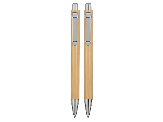 Набор «Bamboo»: шариковая ручка и механический карандаш фото 3