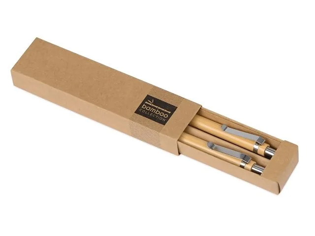 Набор «Bamboo»: шариковая ручка и механический карандаш фото 5