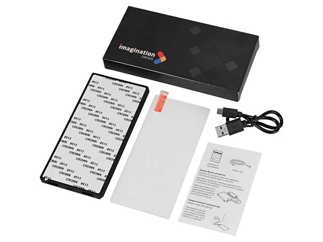 Внешний аккумулятор «Render» с закаленным стеклом, 5000 mAh фото 3