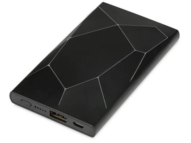 Внешний беспроводной аккумулятор «Geo Wireless» с подсветкой лого, 5000 mAh фото 3