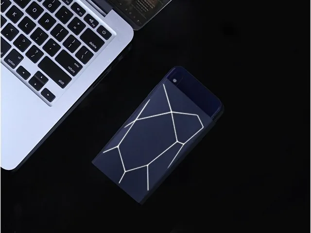 Внешний беспроводной аккумулятор «Geo Wireless» с подсветкой лого, 5000 mAh фото 6