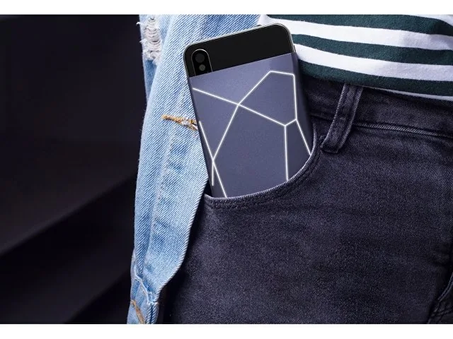 Внешний беспроводной аккумулятор «Geo Wireless» с подсветкой лого, 5000 mAh фото 7