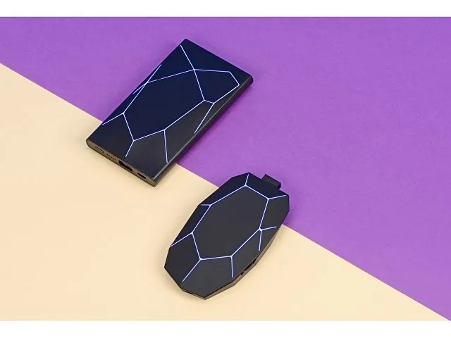 Внешний беспроводной аккумулятор «Geo Wireless» с подсветкой лого, 5000 mAh фото 12