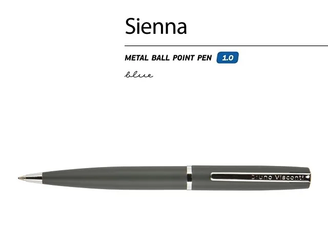 Ручка металлическая шариковая «Sienna», софт-тач фото 2