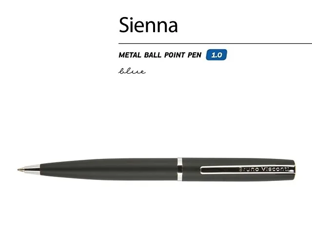 Ручка металлическая шариковая «Sienna», софт-тач фото 2