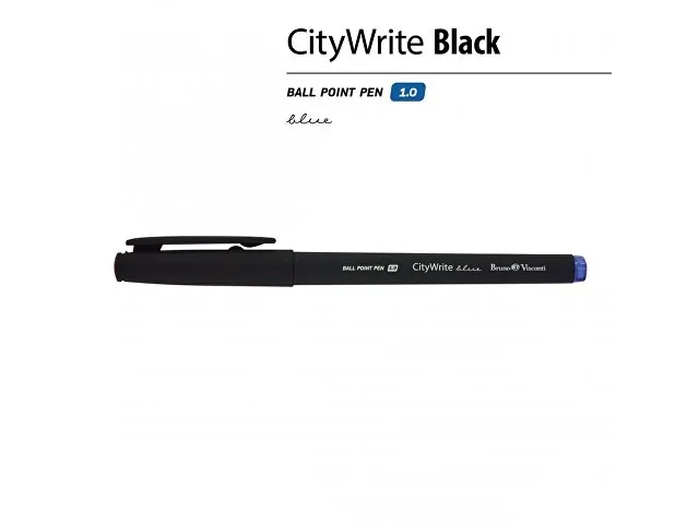 Ручка пластиковая шариковая «CityWrite Black» фото 2