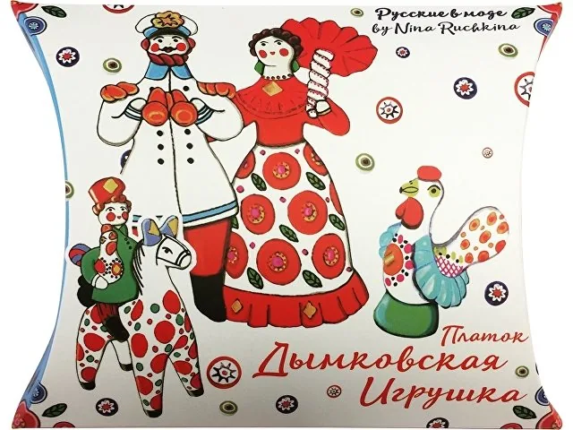 Платок «Дымковская игрушка» фото 3