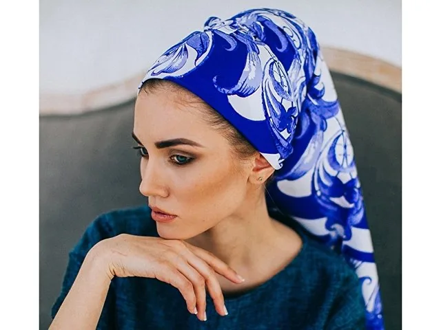 Платок «Гжель» фото 3