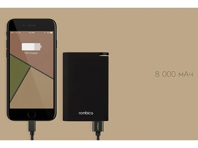 Внешний аккумулятор «NEO Alfa Black», 8000mAh фото 11