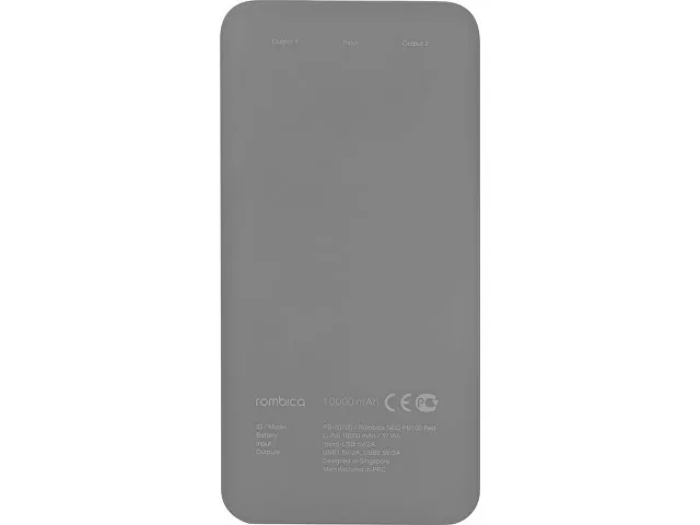 Внешний аккумулятор «NEO PB100», soft touch, 10000 mAh фото 4