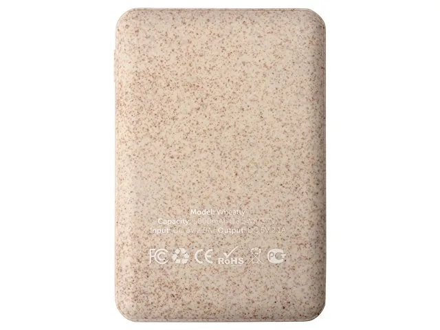 Внешний аккумулятор «Wheatty» из пшеничной соломы, 5000 mAh фото 4