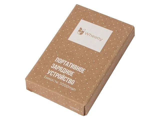 Внешний аккумулятор «Wheatty» из пшеничной соломы, 5000 mAh фото 10