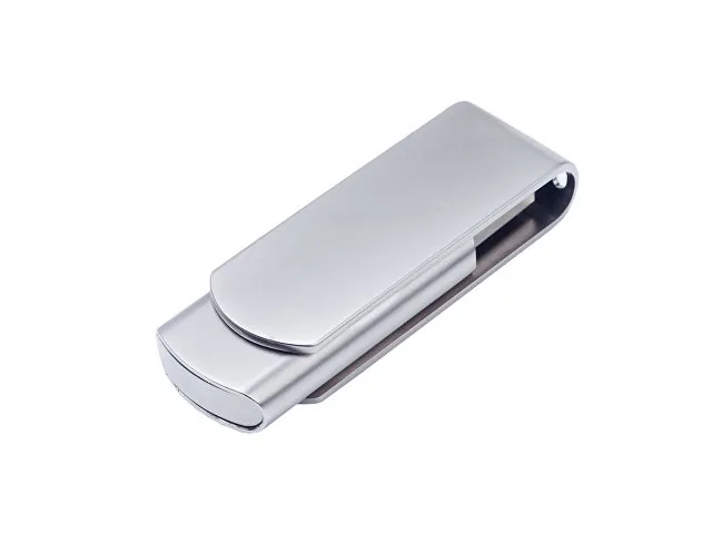 USB 2.0- флешка на 16 Гб матовая поворотная фото 2
