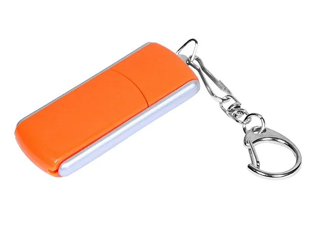 USB 3.0- флешка промо на 64 Гб с прямоугольной формы с выдвижным механизмом