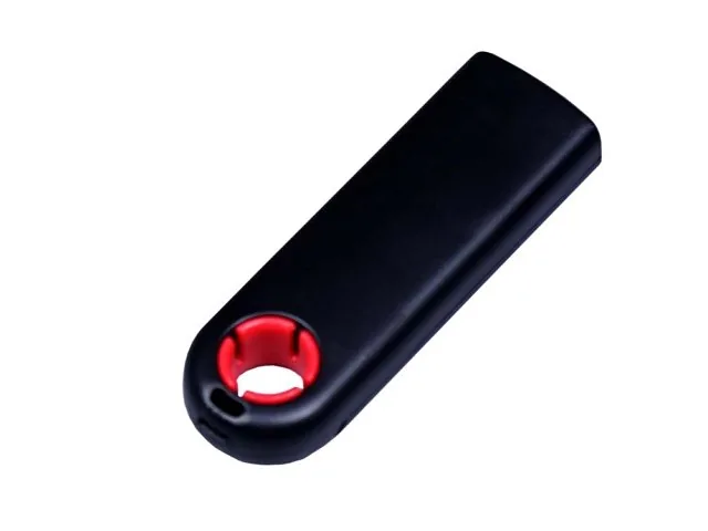USB 2.0- флешка промо на 32 Гб прямоугольной формы, выдвижной механизм фото 2