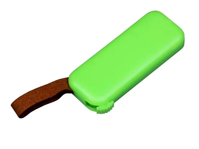 USB 2.0- флешка промо на 32 Гб прямоугольной формы, выдвижной механизм фото 2