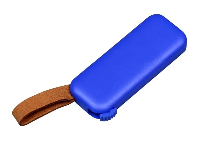 USB 3.0- флешка промо на 128 Гб прямоугольной формы, выдвижной механизм фото 2