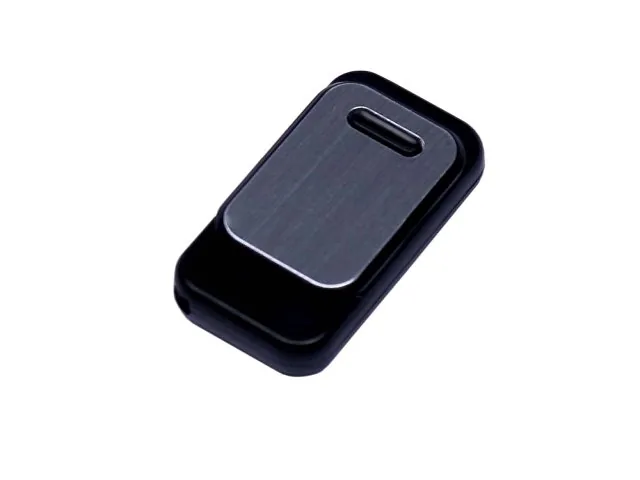 USB 2.0- флешка промо на 32 Гб прямоугольной формы, выдвижной механизм фото 2