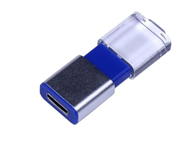 USB 2.0- флешка промо на 32 Гб прямоугольной формы, выдвижной механизм фото 2