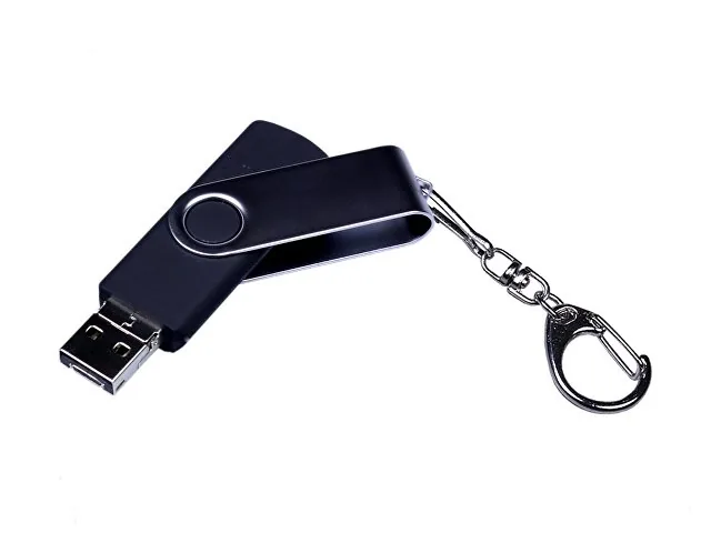 USB 2.0/micro USB/Type-C- флешка на 64 Гб c поворотным механизмом фото 2