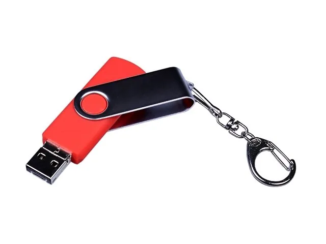 USB 2.0/micro USB/Type-C- флешка на 64 Гб c поворотным механизмом фото 2