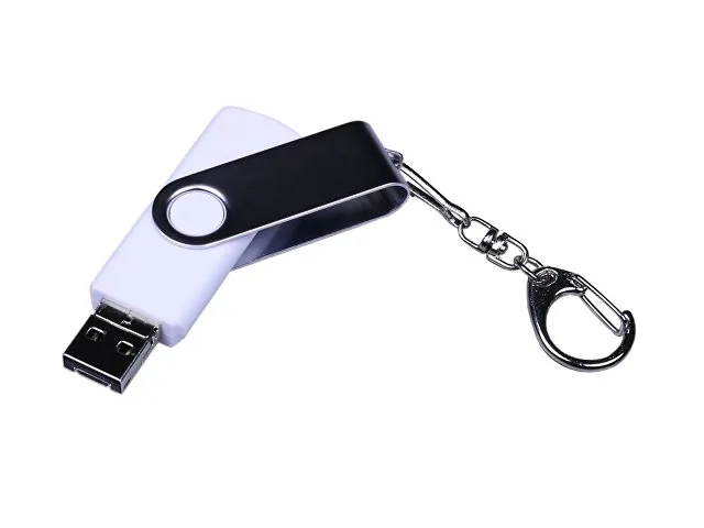 USB 2.0/micro USB/Type-C- флешка на 16 Гб c поворотным механизмом фото 2