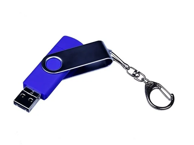 USB 3.0/micro USB/Type-C- флешка на 32 Гб с поворотным механизмом фото 2