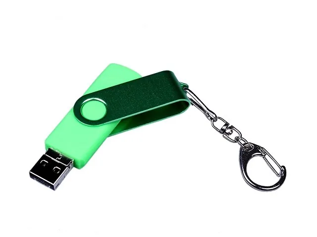 USB 2.0/micro USB/Type-С- флешка на 64 Гб 3-в-1 с поворотным механизмом фото 2