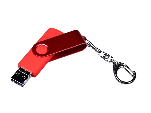 USB 2.0/micro USB/Type-С- флешка на 16 Гб 3-в-1 с поворотным механизмом фото 4