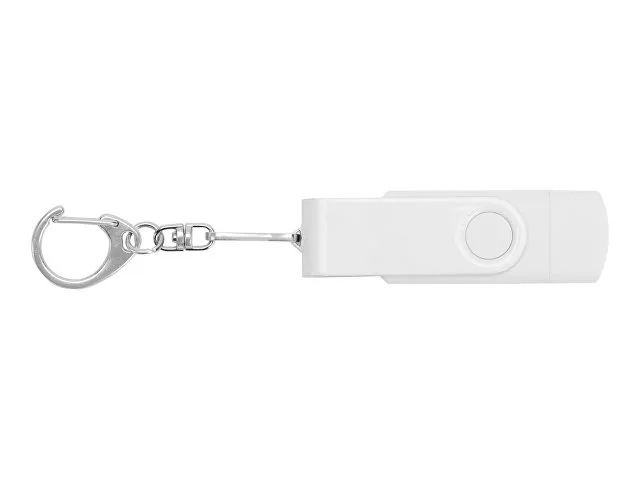 USB 3.0/micro USB/Type-C - флешка на 32 Гб 3-в-1 с поворотным механизмом фото 5