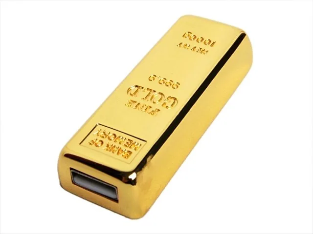 USB 3.0- флешка на 64 Гб в виде слитка золота фото 2