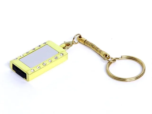 USB 2.0- флешка на 8 Гб «Кулон» с кристаллами и мини чипом фото 2