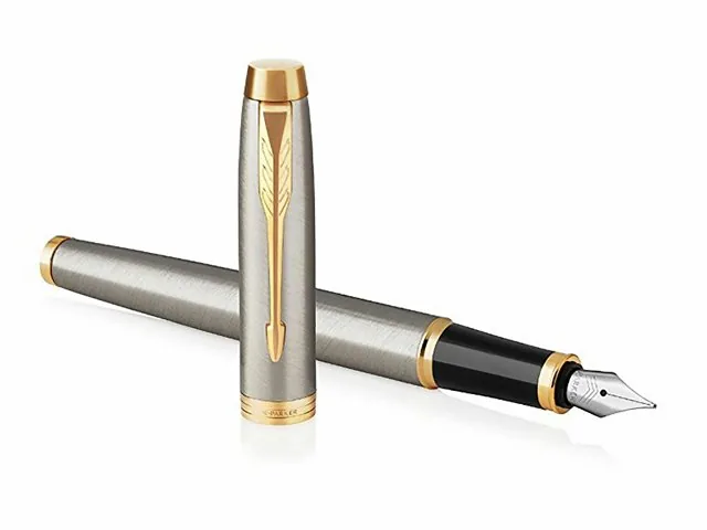 Ручка перьевая Parker «IM Metal Brushed Metal GT» фото 3