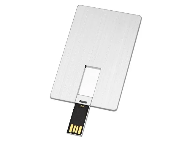 USB-флешка на 64 Гб «Card Metal» в виде металлической карты фото 2