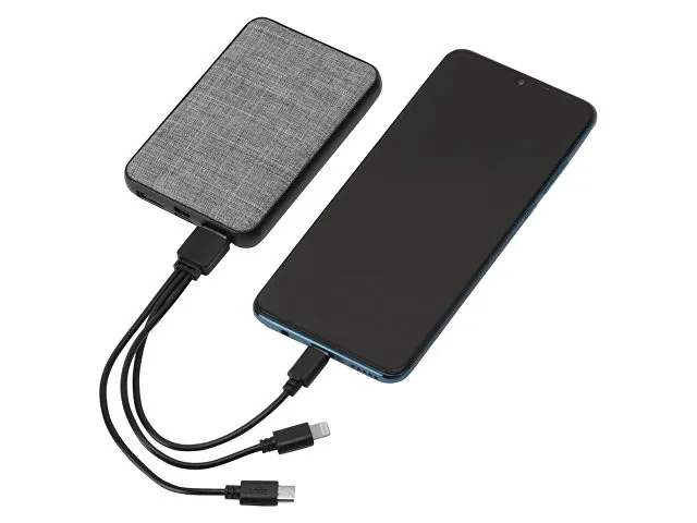 Внешний аккумулятор из rPET «Reborn», 5000 mAh фото 2