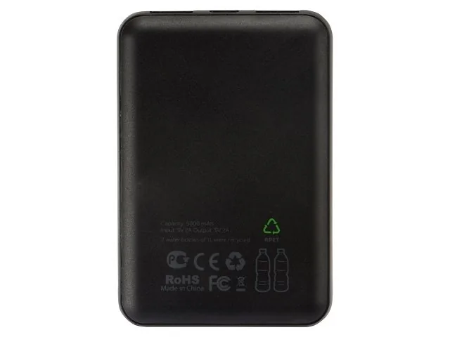 Внешний аккумулятор из rPET «Reborn», 5000 mAh фото 4