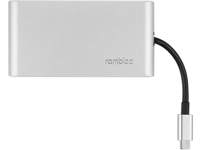 Хаб 8-в-1 Type-C «Hermes», USB 3.0 x 3, Type-C PD, HDMI, LAN, картридер фото 2