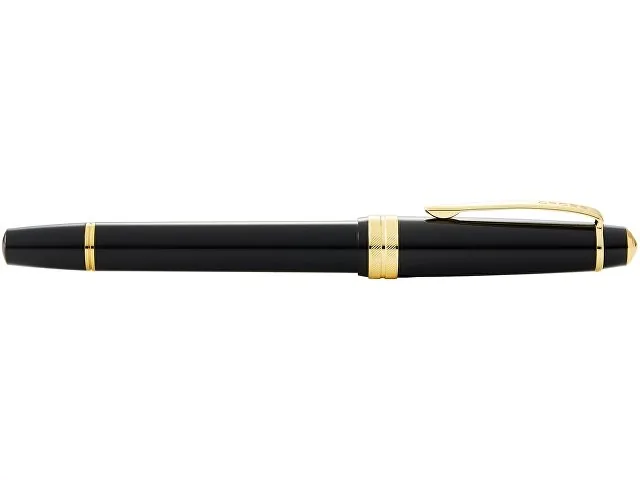 Ручка перьевая «Bailey Ligh Polished Black Resin and Gold Tone», перо F фото 5