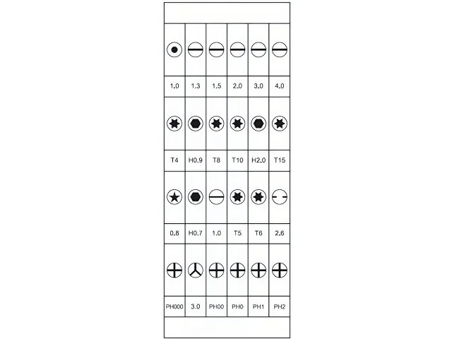 Отвертка с набором из 24 насадок «Bits» фото 7