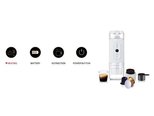 Портативная кофемашина с подогревом «Barista 2» фото 7