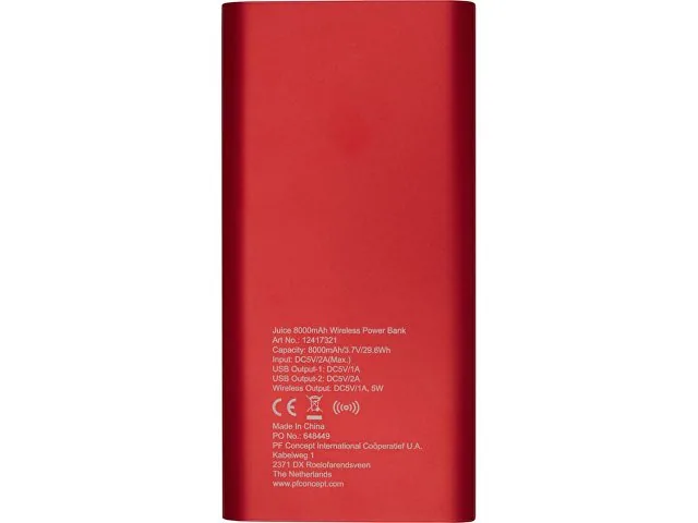 Внешний беспроводной аккумулятор «Juice», 8000 mAh фото 3