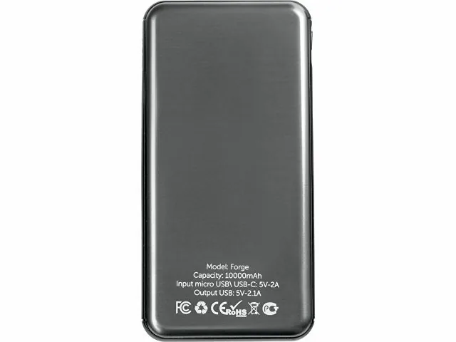 Внешний аккумулятор «Forge» v.2 , 10000 mAh фото 3