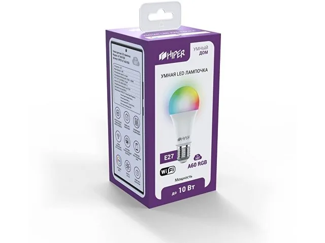 Умная LED лампочка «IoT A60 RGB» фото 2